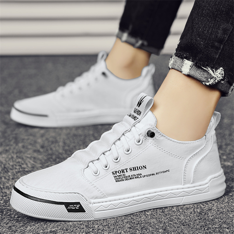 Men's Canvas Shoes Breathable Casual Skateboard Shoes - 图片 4