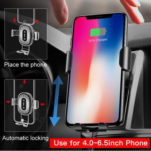 Gravity Bracket Wireless Charging Car Two-in-one Wireless Charging Bracket Charger - 图片 2