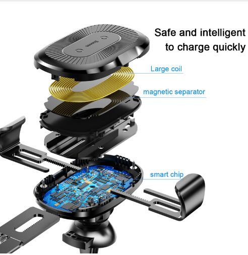 Gravity Bracket Wireless Charging Car Two-in-one Wireless Charging Bracket Charger - 图片 4