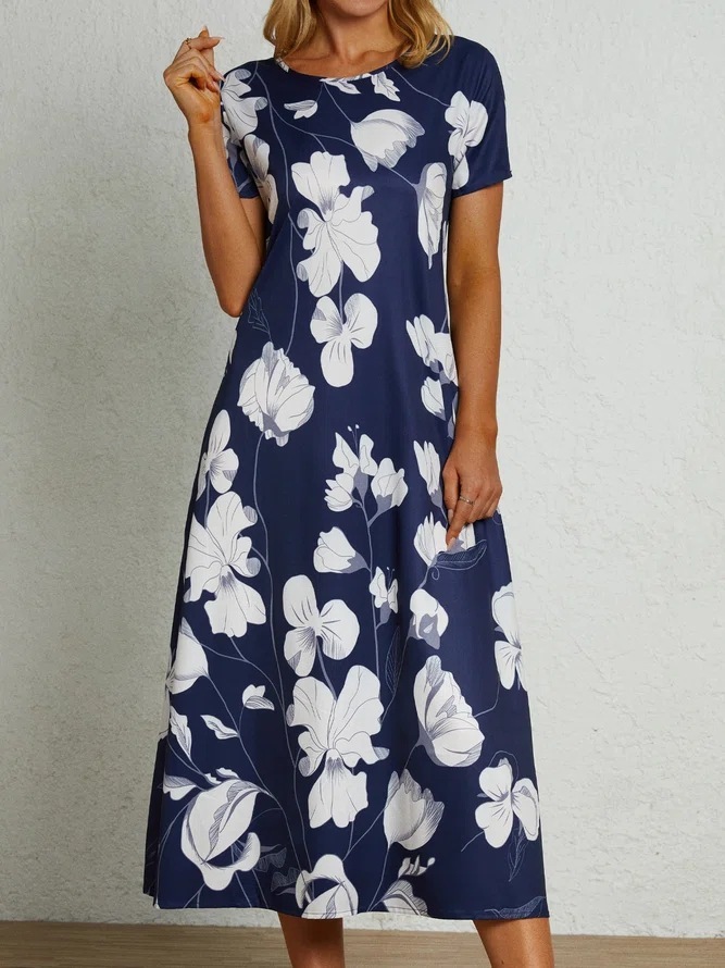 Printing Dress European And American Women's Clothing Fashion Long Skirt - 图片 9