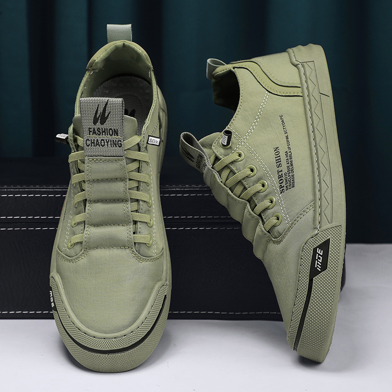 Men's Canvas Shoes Breathable Casual Skateboard Shoes - 图片 6