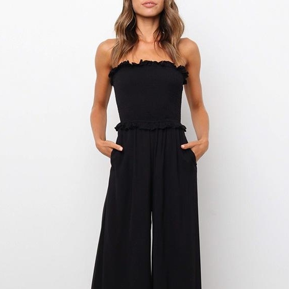 European And American Leisure Loose Sleeveless Jumpsuit - 图片 3
