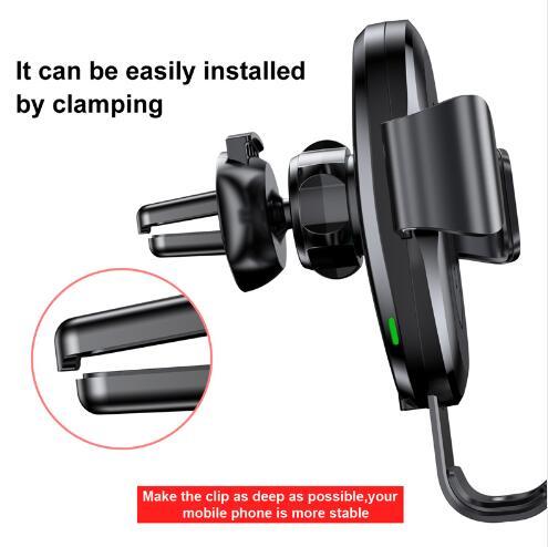 Gravity Bracket Wireless Charging Car Two-in-one Wireless Charging Bracket Charger - 图片 3