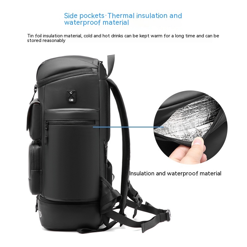 Men's Large Capacity Outdoor Waterproof Backpack - 图片 4