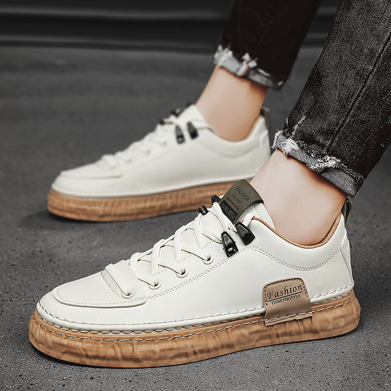 Sports White Shoes Breathable Men - 图片 3