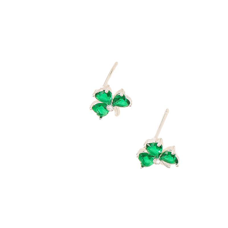 All-matching Women's Crystal Stylish Flower Earrings - 图片 5