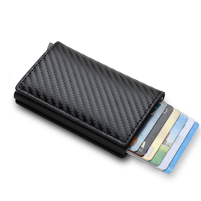 Men's Multiple Card Slots Wallet Carbon Fiber - 图片 3