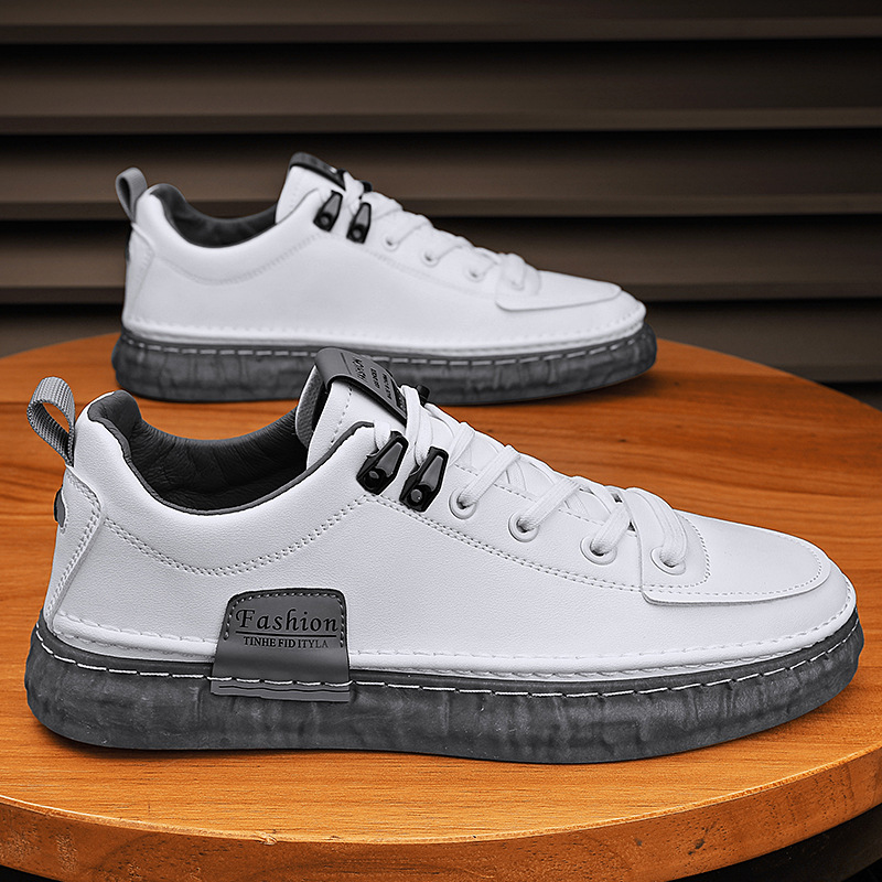 Sports White Shoes Breathable Men - 图片 7