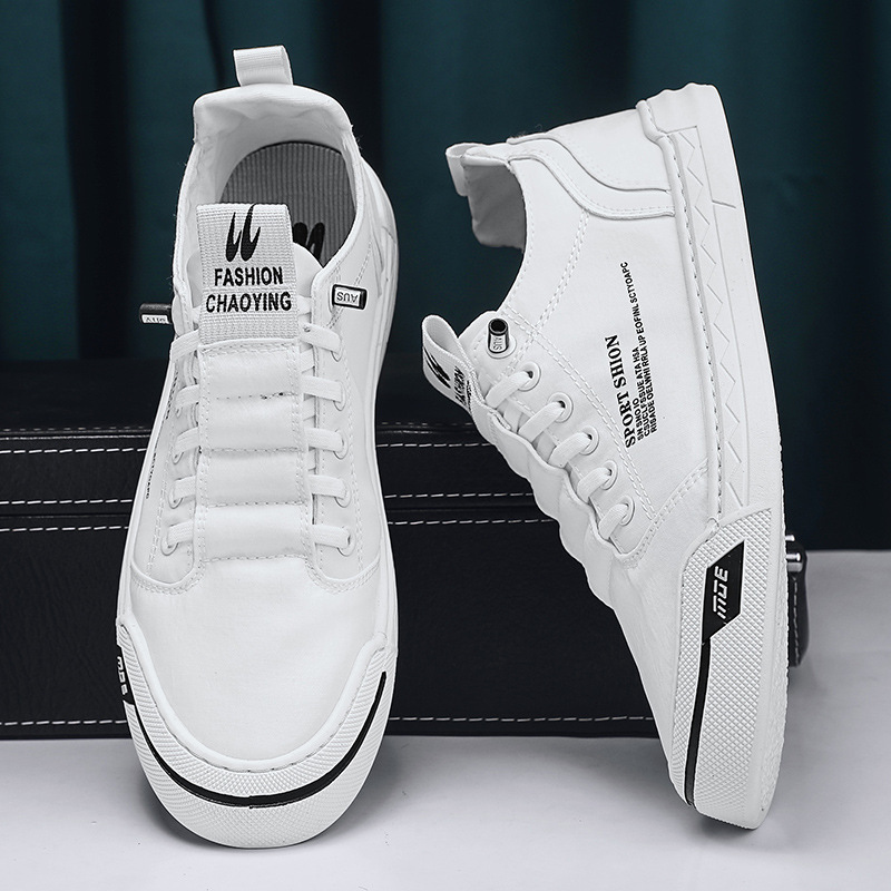 Men's Canvas Shoes Breathable Casual Skateboard Shoes - 图片 5