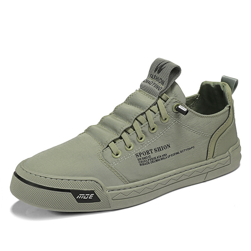 Men's Canvas Shoes Breathable Casual Skateboard Shoes - 图片 7
