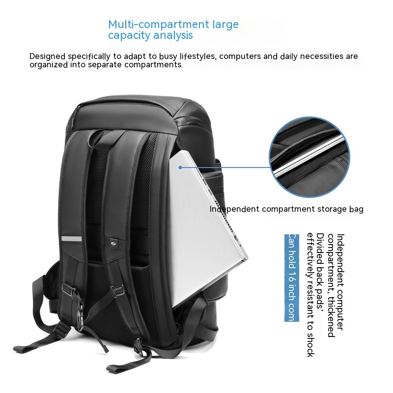Men's Large Capacity Outdoor Waterproof Backpack - 图片 3