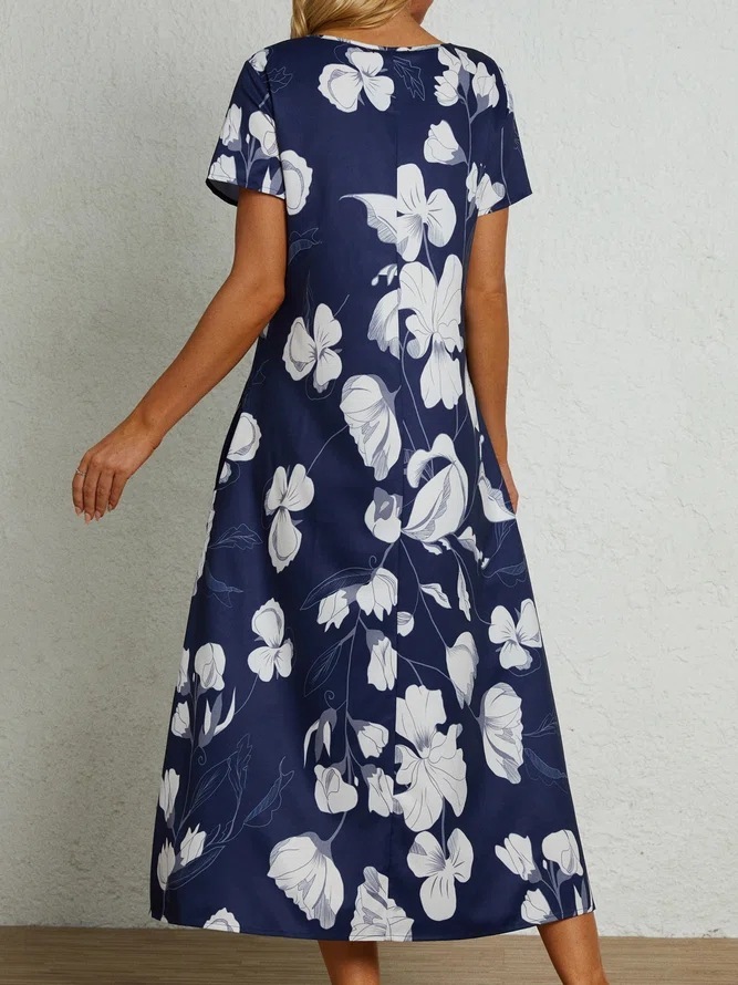 Printing Dress European And American Women's Clothing Fashion Long Skirt - 图片 4